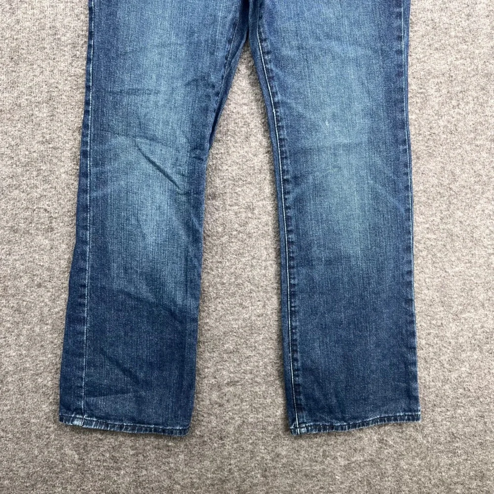 The Childrens Place Boys Blue Bootcut Jeans Medium Wash Size 12 Semi-Evase Denim